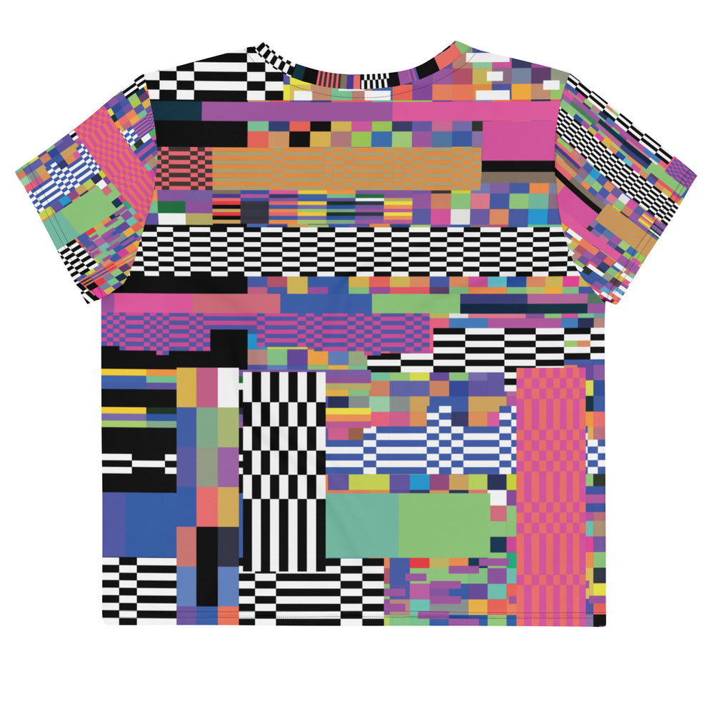 Plus size Festival Party Crop Top – Glitch Design Festival Shirts