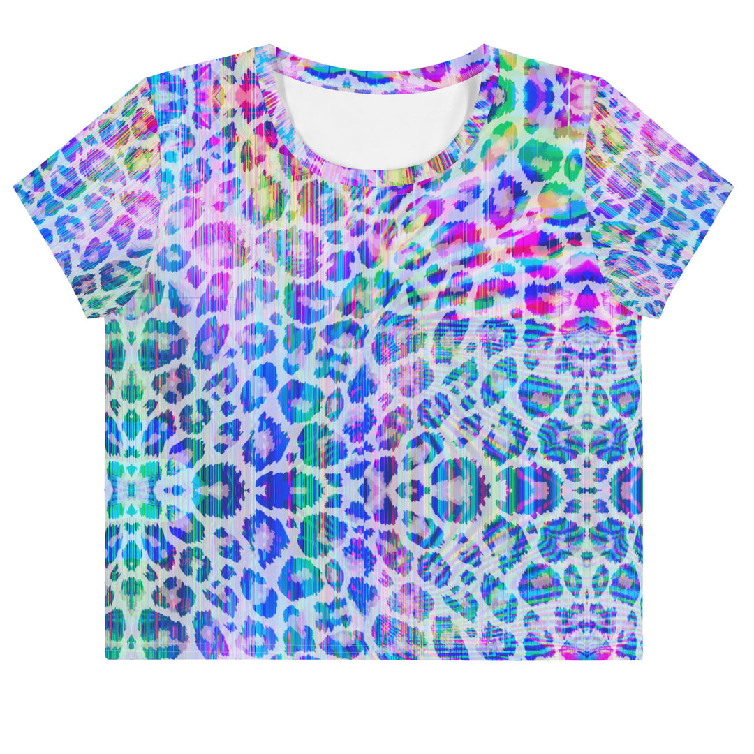 NATZ Clothing! Buntes Festival Crop Top – "Neopard" Festival Shirts