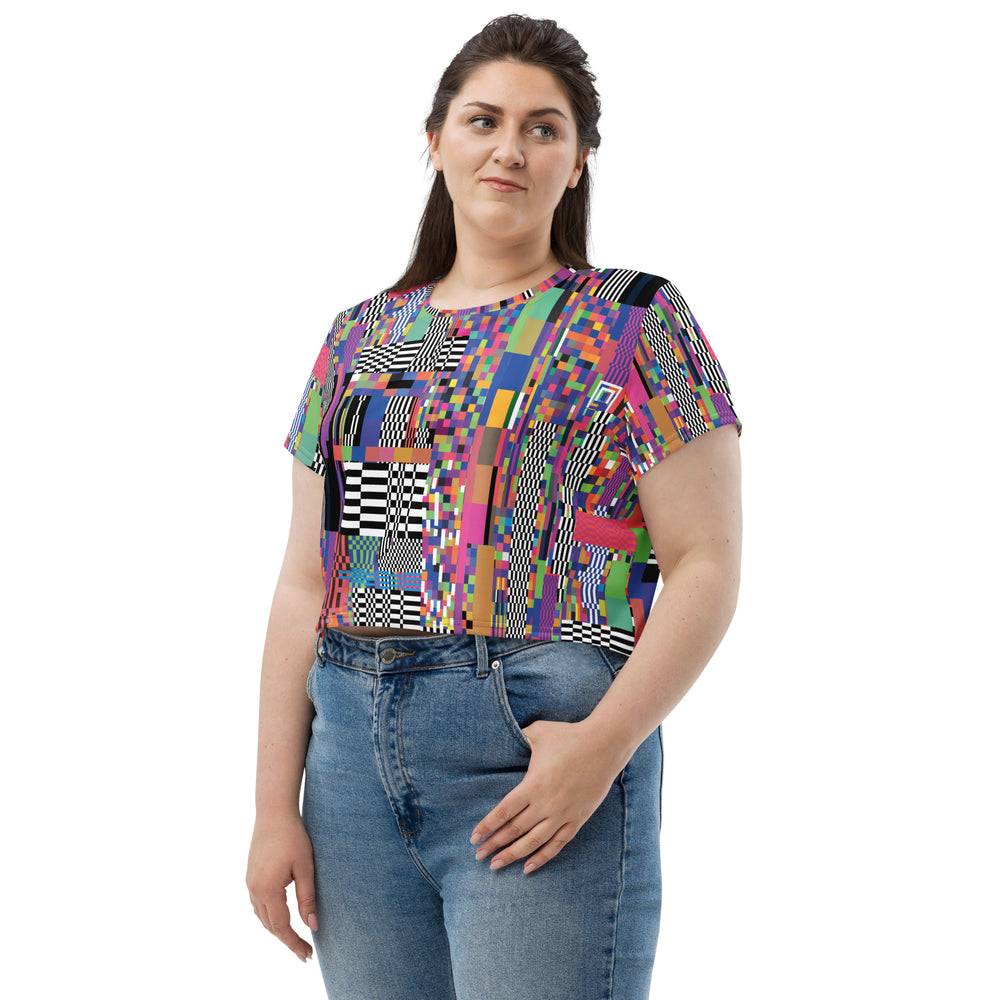 NATZ Clothing! Plus size Festival Party Crop Top – Glitch Festival Shirts