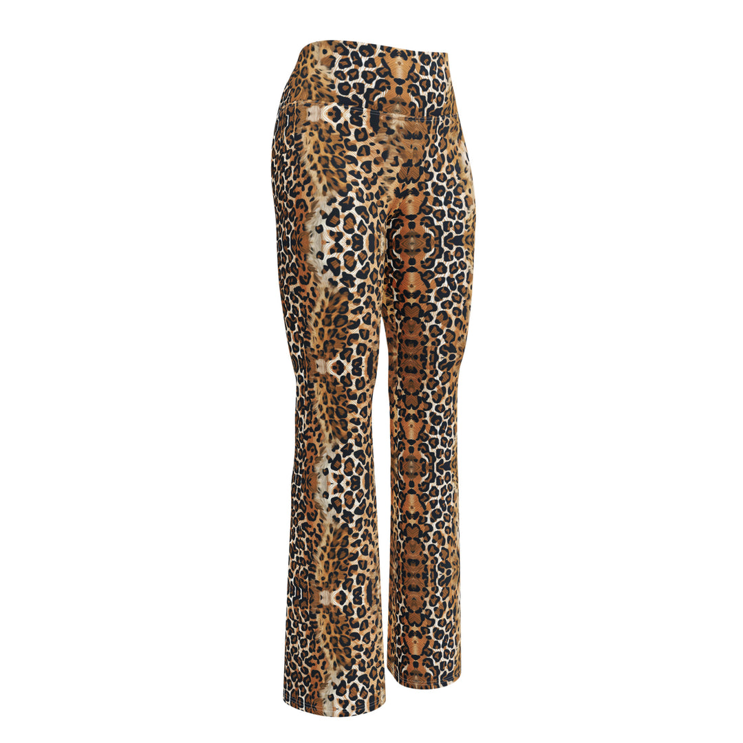 Sexy Leoparden Leggings mit Schlag FESTIVAL OUTFITS & STREETWEAR