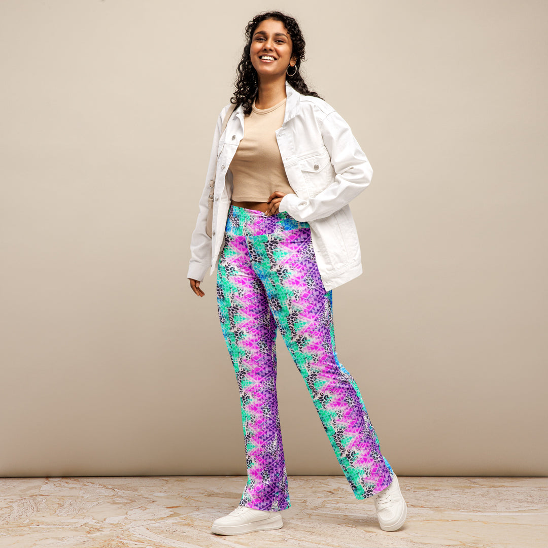 NATZ Clothing! Herbst Festival Rave Leggings mit Schlag 6xl FESTIVAL OUTFITS & STREETWEAR