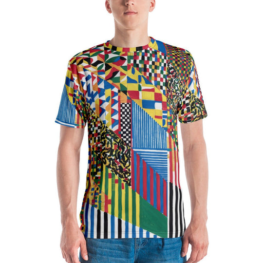Festival outfit idee, Festival outfits for men, festival Tshirt colorful 