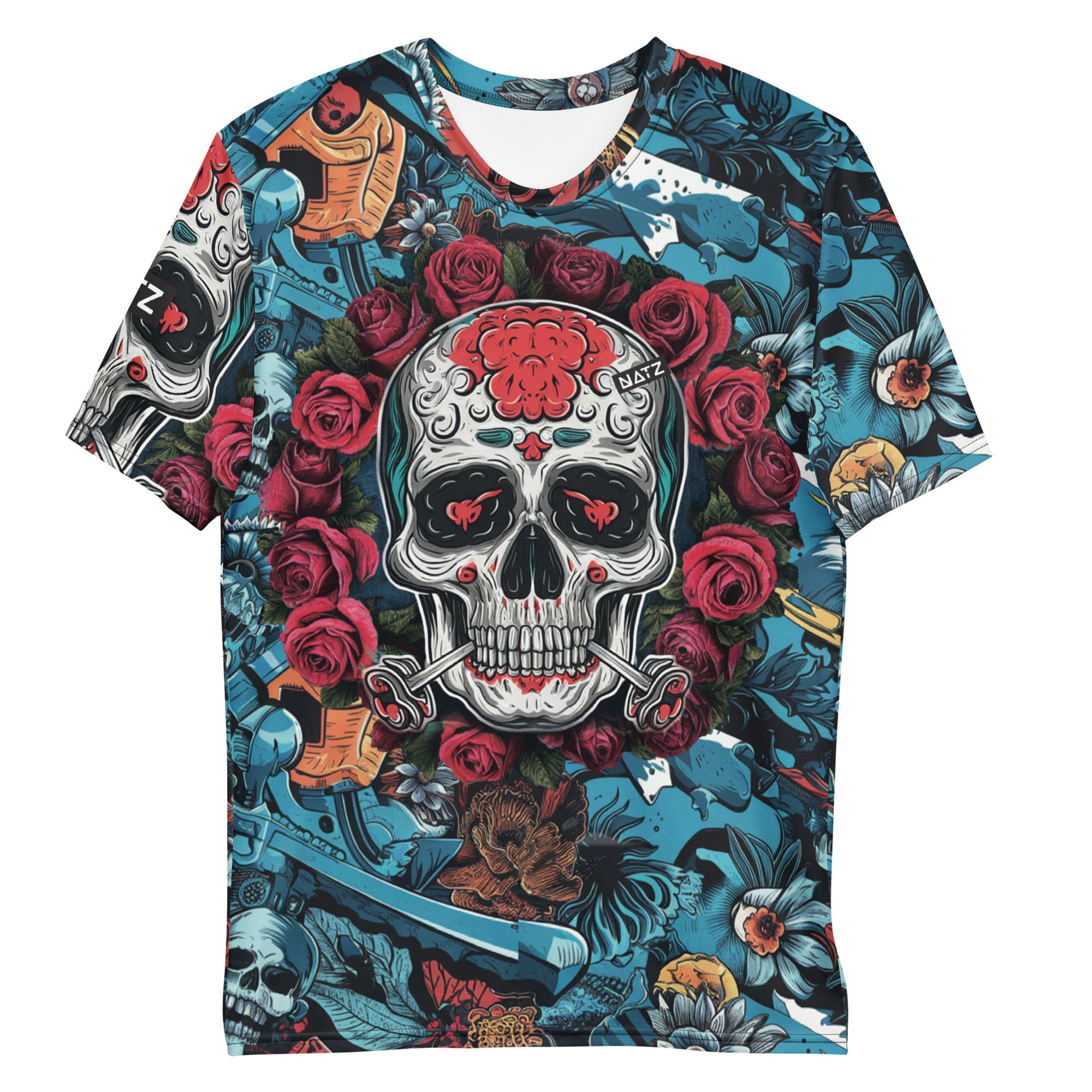 Streetwear Full print Shirt, Skull, Totenkopf, Streetstyle Festival Shirts