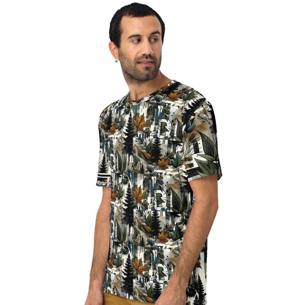 Men's t-shirt Wood lover - Festival Shirt Grafik all over Tee - Techno Rave outfit Festival Shirts