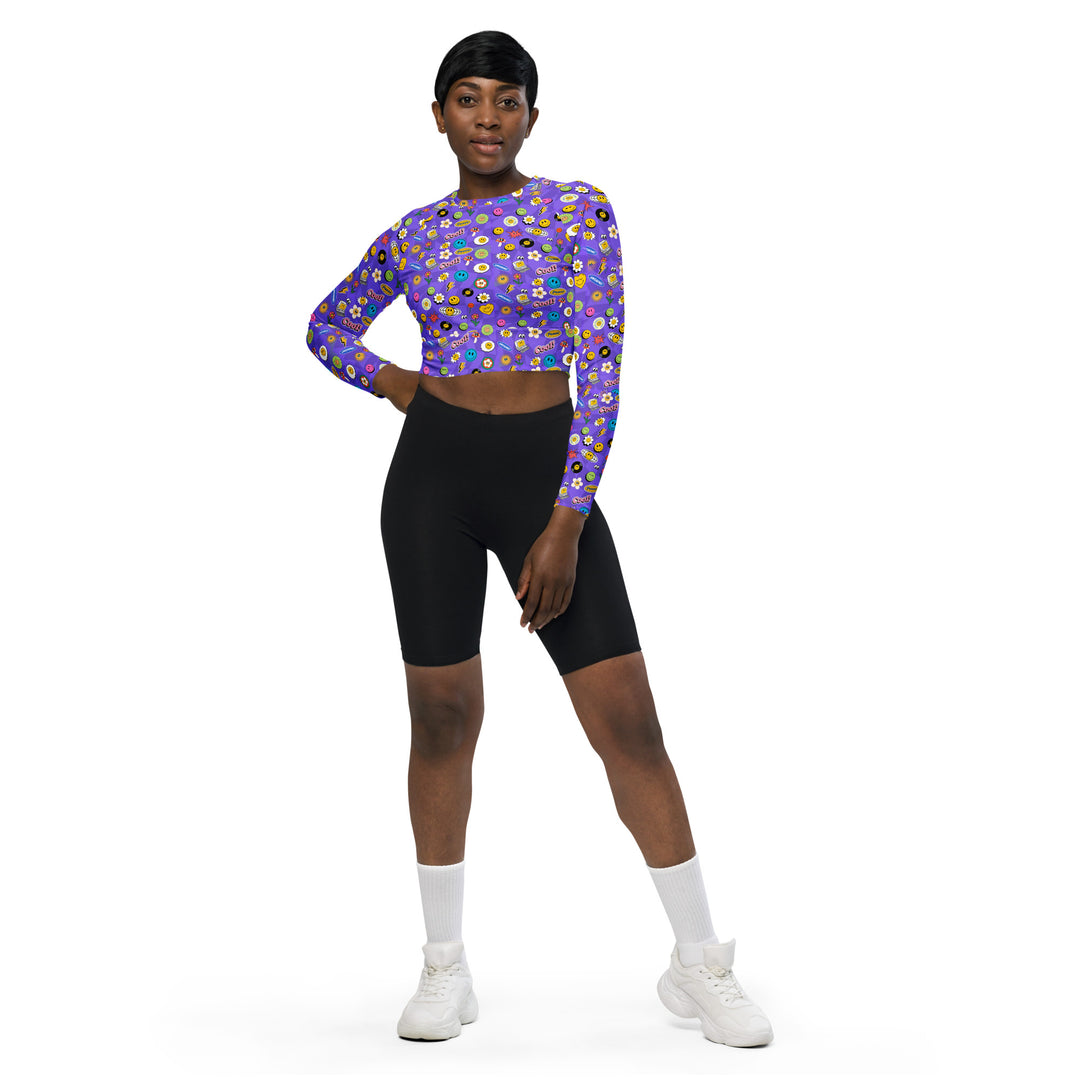 Groovy Gal | Recyceltes Langarm Crop Top FESTIVAL OUTFITS & STREETWEAR