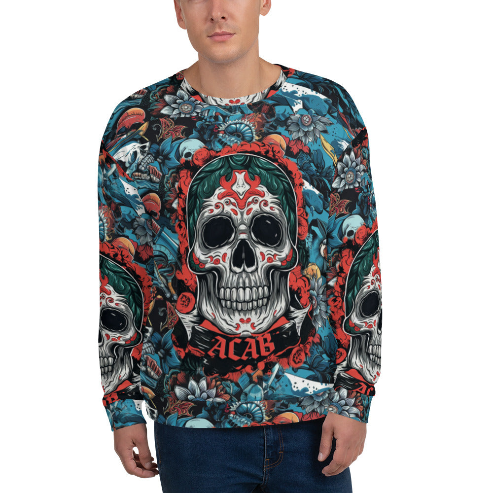 NATZ Clothing - ACAB Skull Pullover - Festival outfit FESTIVAL OUTFITS & STREETWEAR