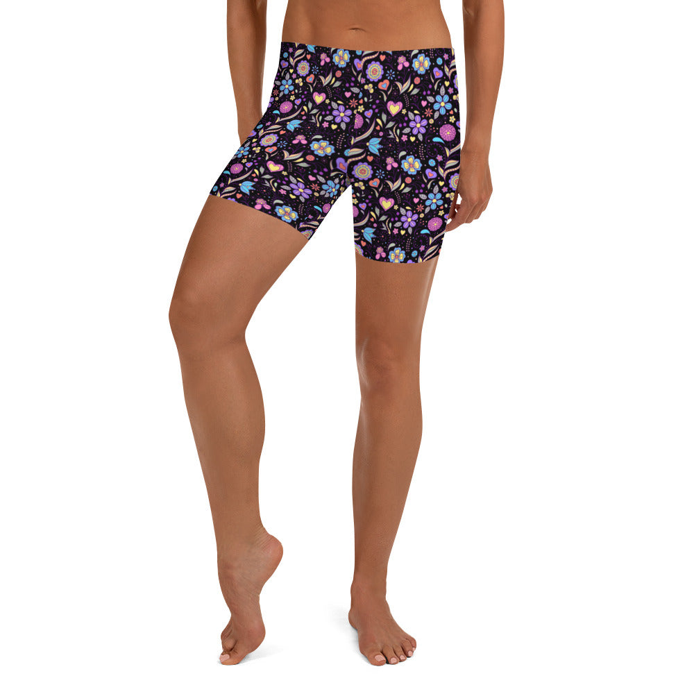 Festival Radlerhose kurz "Flower Power" xs - 3xl FESTIVAL OUTFITS & STREETWEAR