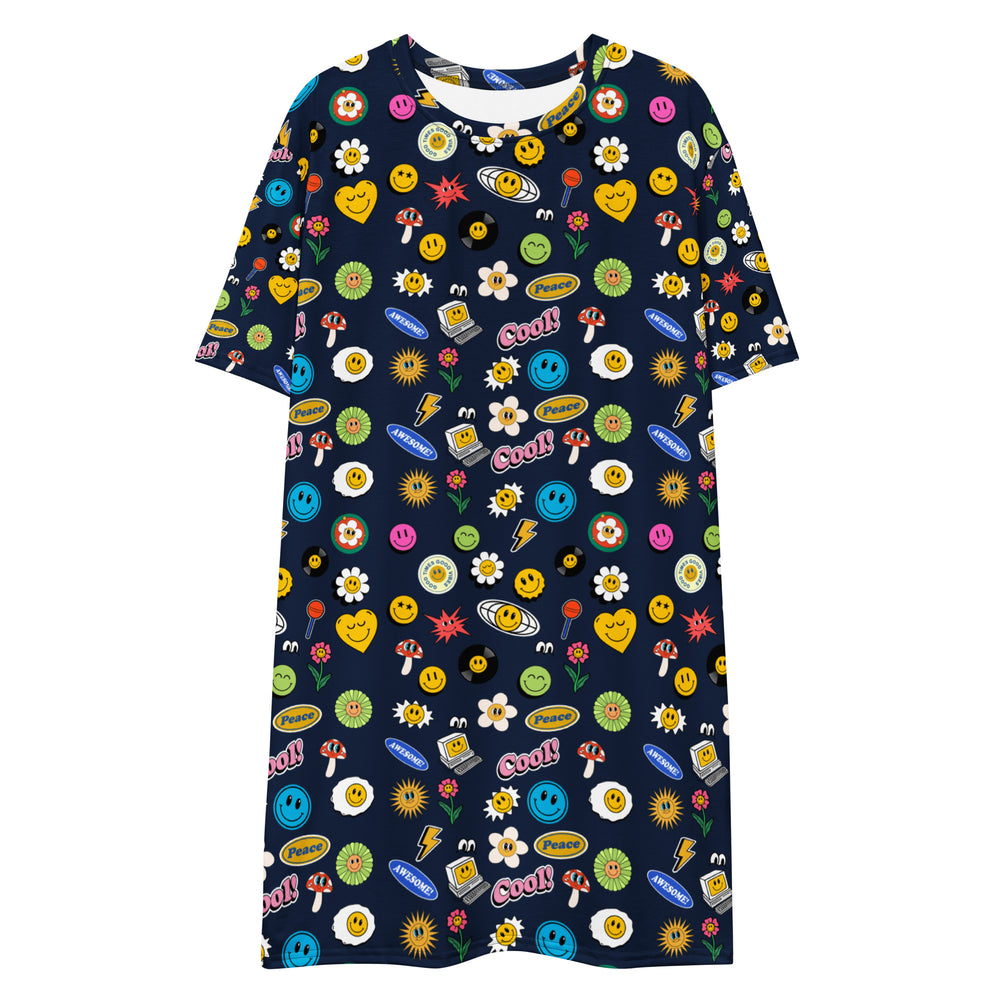 Groovy Gal T-Shirt-Kleid FESTIVAL OUTFITS & STREETWEAR