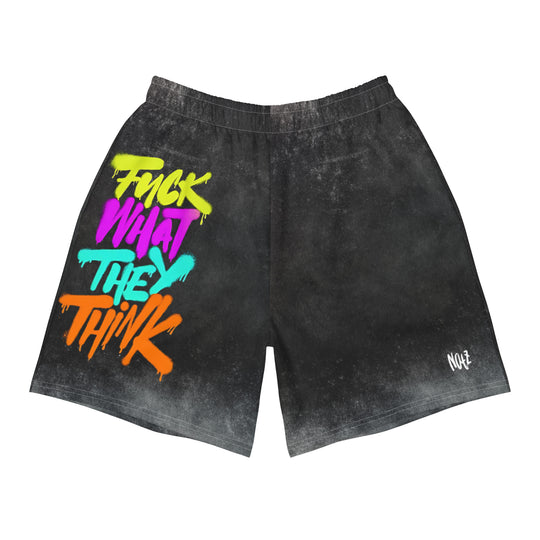 NATZ CLOTHING! Fuck what they think Rave Shorts Black Washed FESTIVAL OUTFITS & STREETWEAR