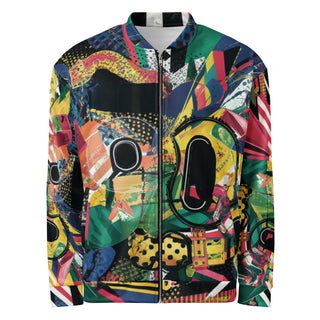 Streetwear 1990 Full Print Bomber Jacket | Street style all over print | 90s - Festival Outfit Men - Techno Rave y2k -