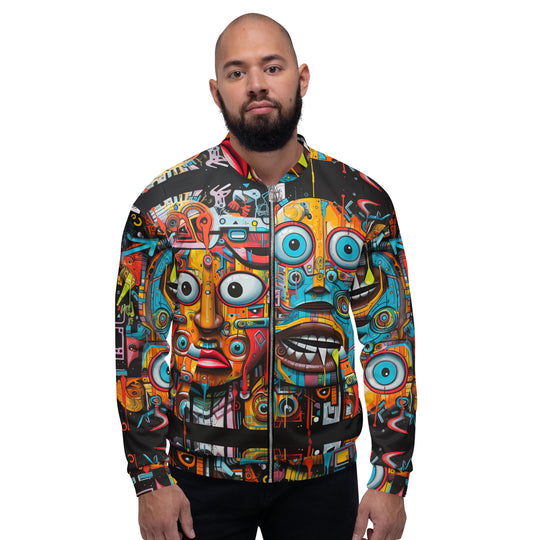 Streetwear Full Print Bomberjacke - 90s Vintage Retro - Streetwear Festival Shirts