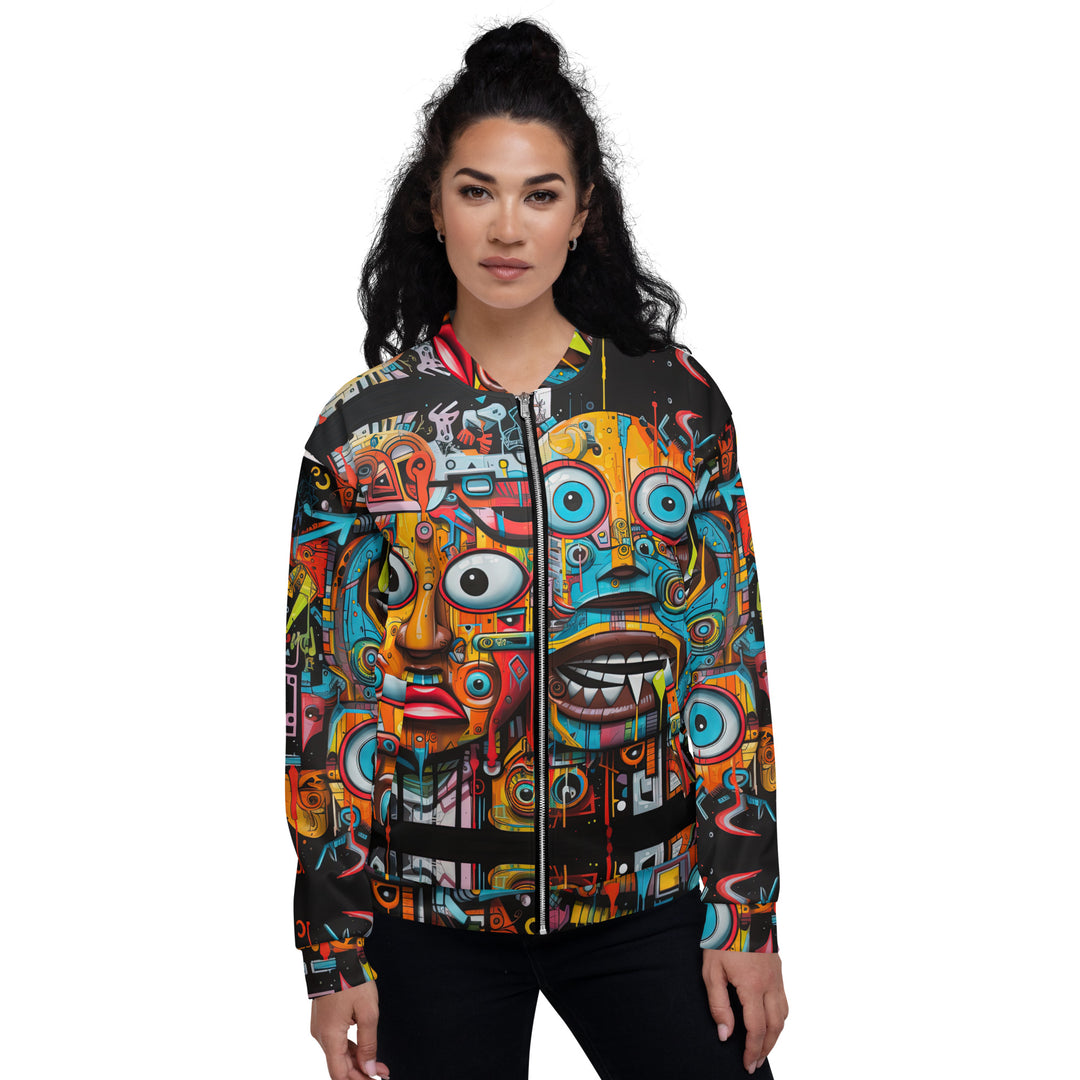 Streetwear Full Print Bomberjacke - 90s Vintage Retro - Streetwear Festival Shirts