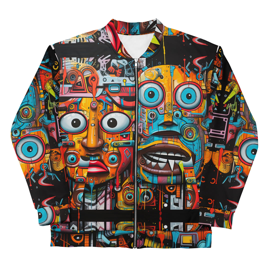 Streetwear Full Print Bomberjacke - 90s Vintage Retro - Streetwear Festival Shirts