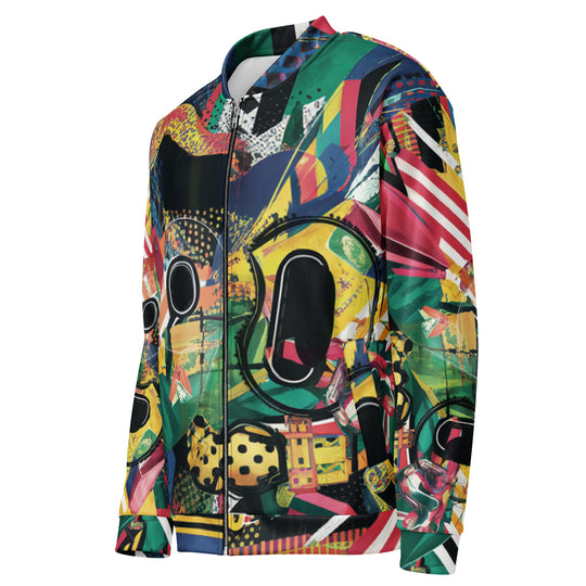 Streetwear 1990 Full Print Bomber Jacke | Streetstyle all over print | 90s - Festival Outfit Männer - Techno Rave y2k - Festival Shirts