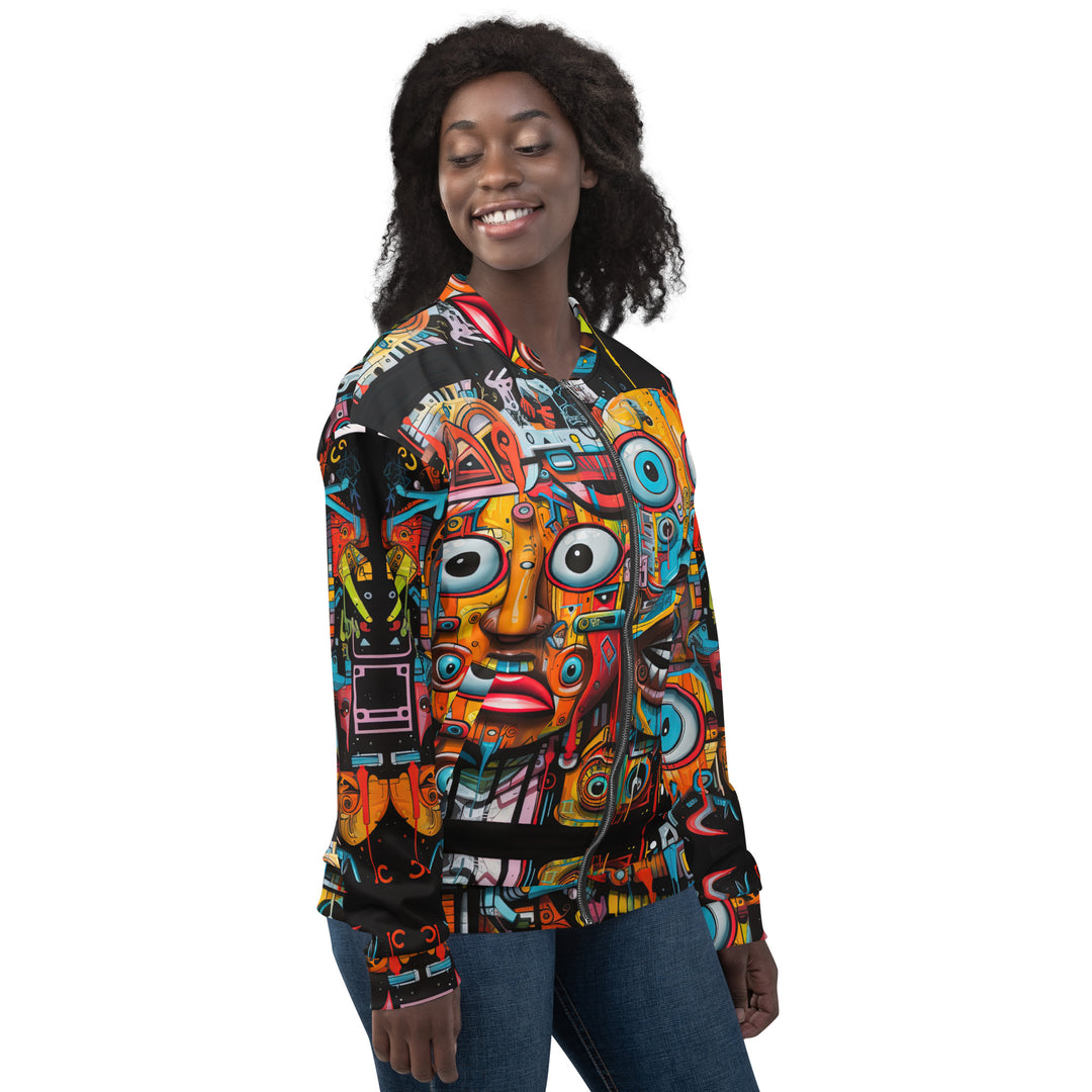 Streetwear Full Print Bomberjacke - 90s Vintage Retro - Streetwear Festival Shirts