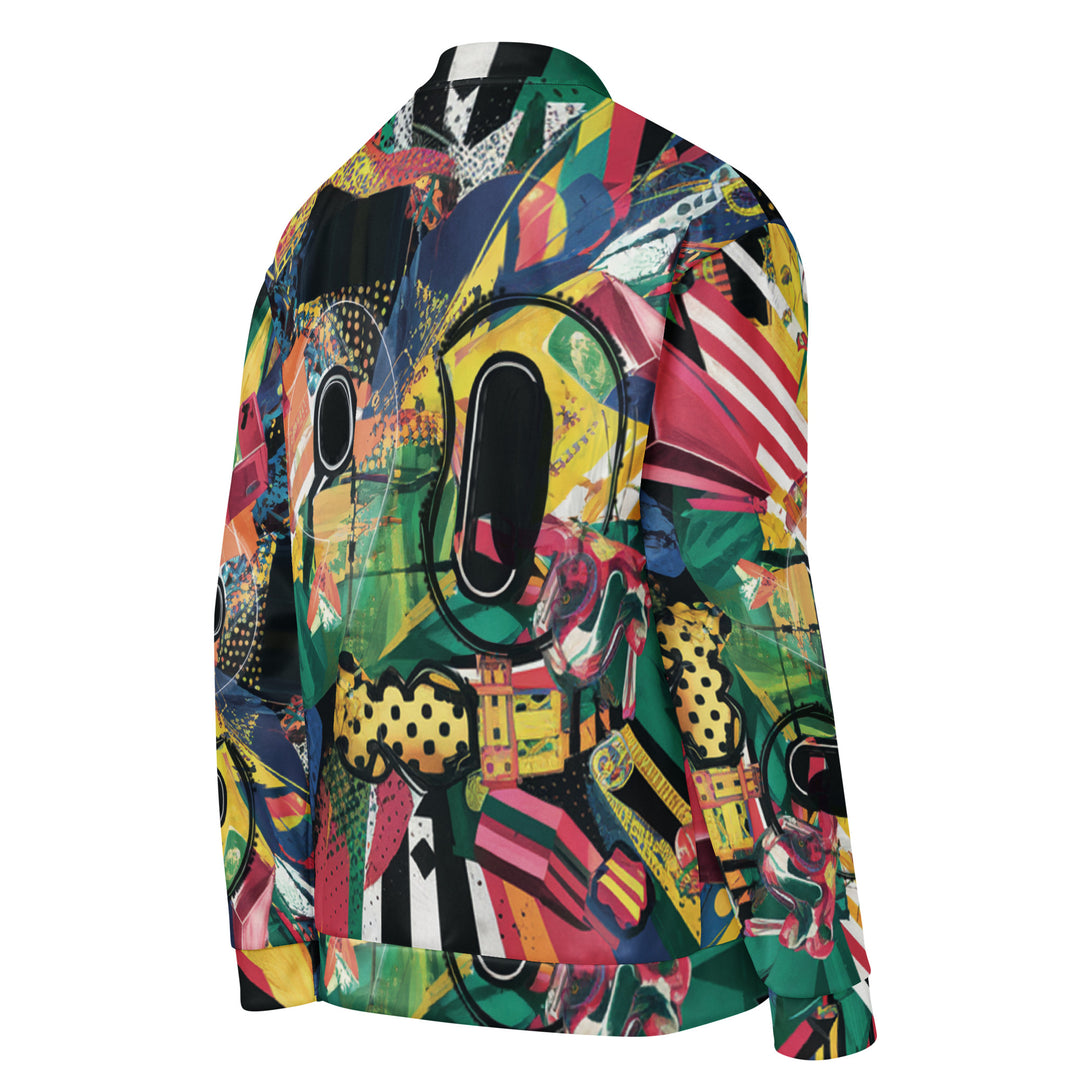 Streetwear 1990 Full Print Bomber Jacke | Streetstyle all over print | 90s - Festival Outfit Männer - Techno Rave y2k - Festival Shirts