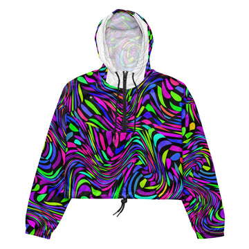 Croped Windbreaker "Shut Up and Dance"