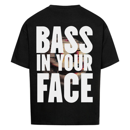 angesagte schwarzes BASS IN YOUR FACE Shirt oversized 