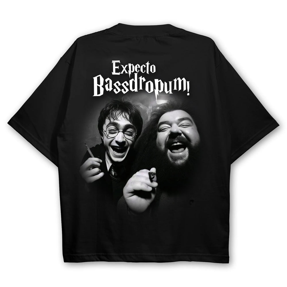 "Expecto Bassdropum" Oversized Rave Shirt (Backprint)