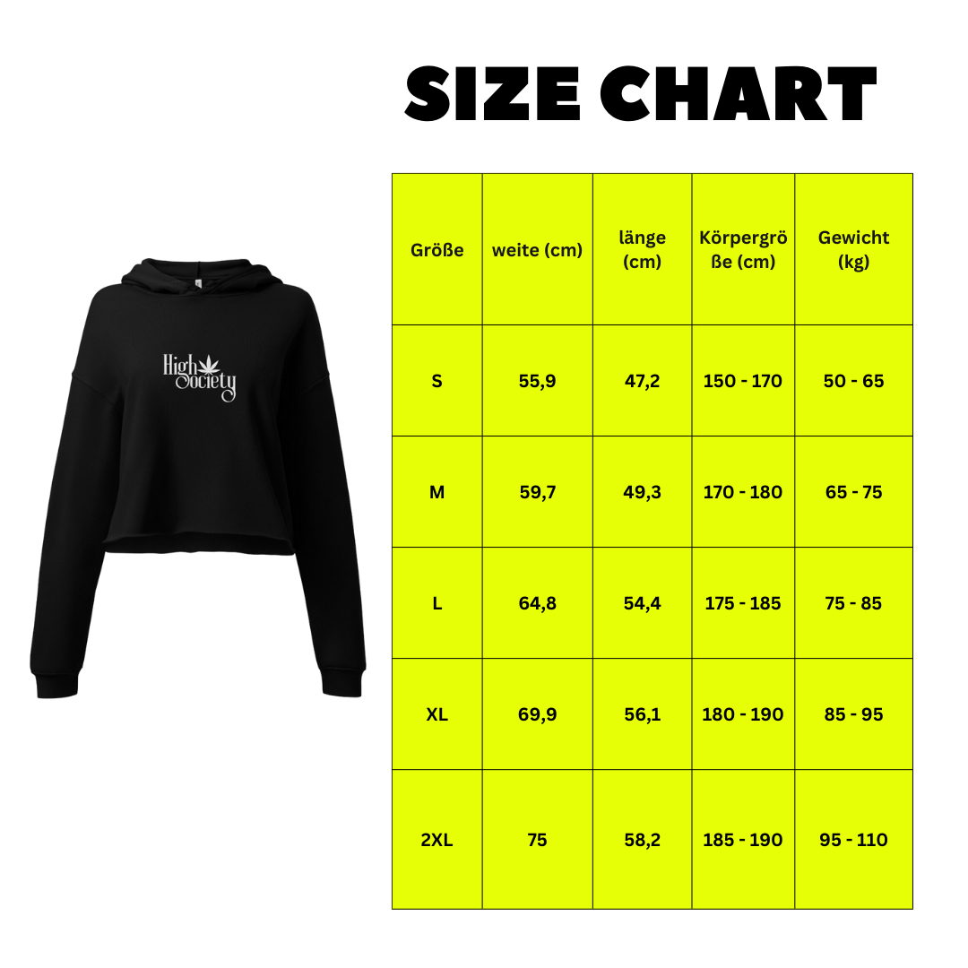 "High Society" Crop Hoodie Festival Shirts