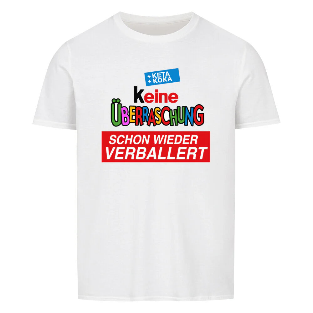 Party T-Shirt "Keine Überraschung" Basic Shirt Unisex MarketPrint