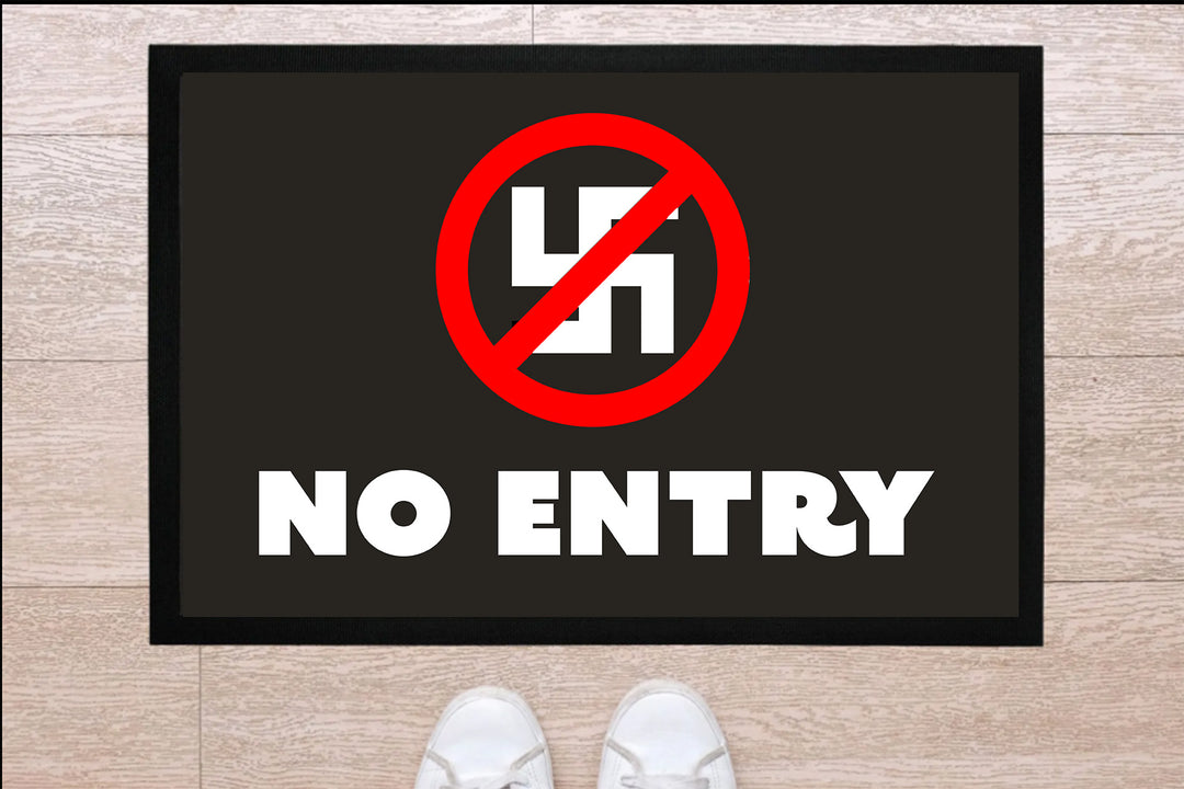 No entry Fußmatte - gegen Nazis Schmutzfänger 66x 40 cm MarketPrint