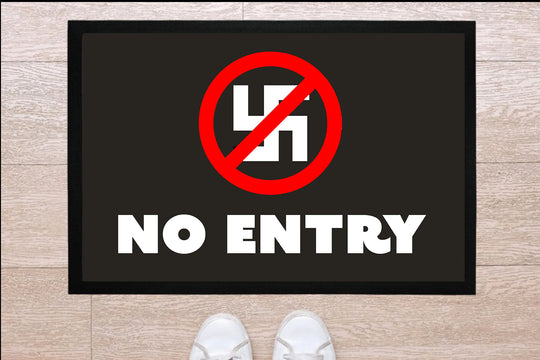 No entry Fußmatte - gegen Nazis Schmutzfänger 66x 40 cm MarketPrint