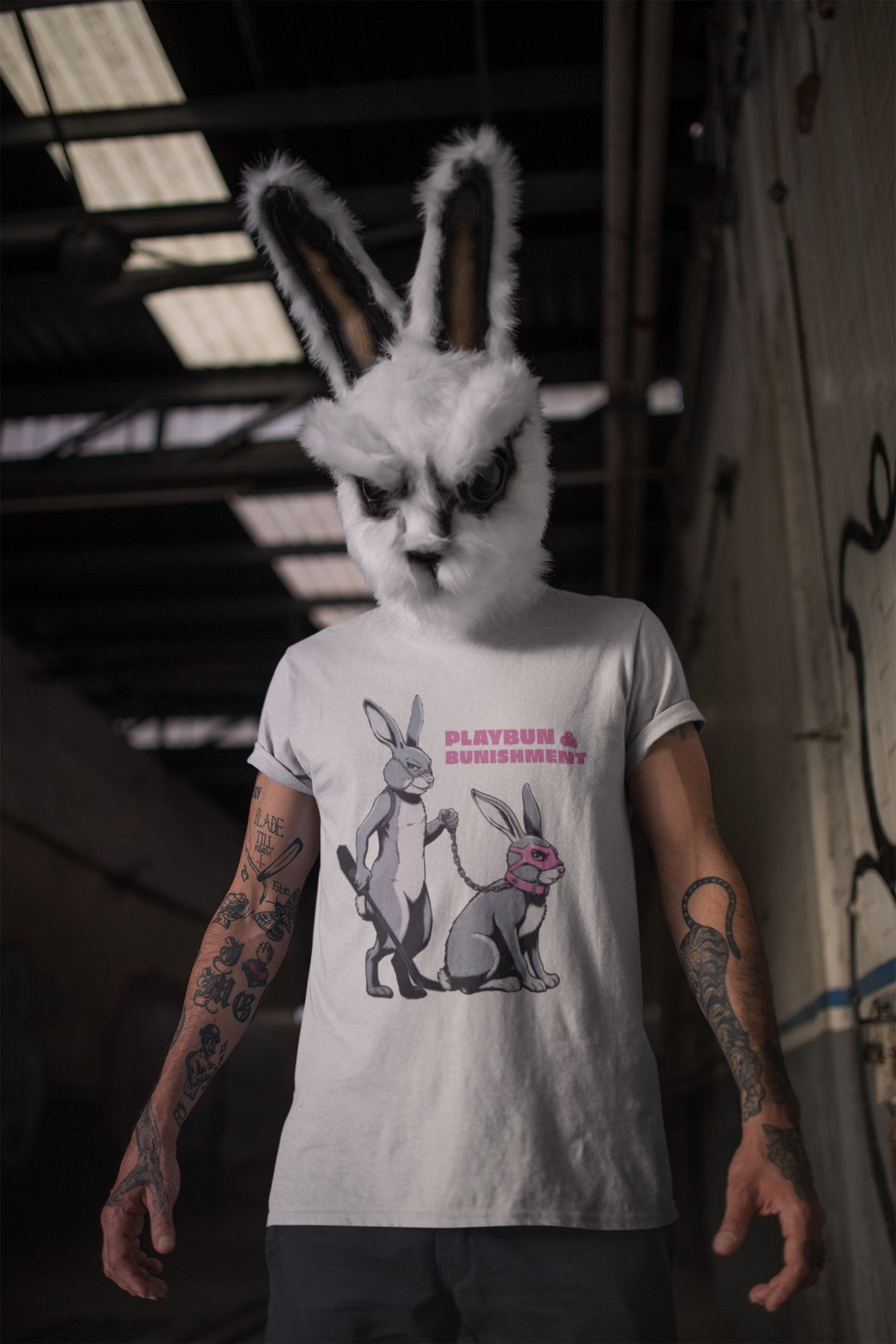 "Playbun & Bunishment" Kinky Party T-Shirt  (Frontprint)