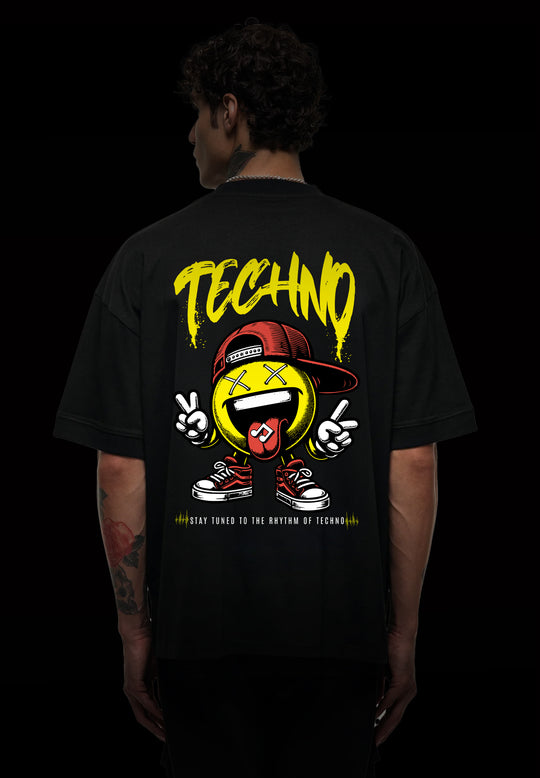 "Technokind" Oversize Techno Shirt (DOUBLEPRINT)