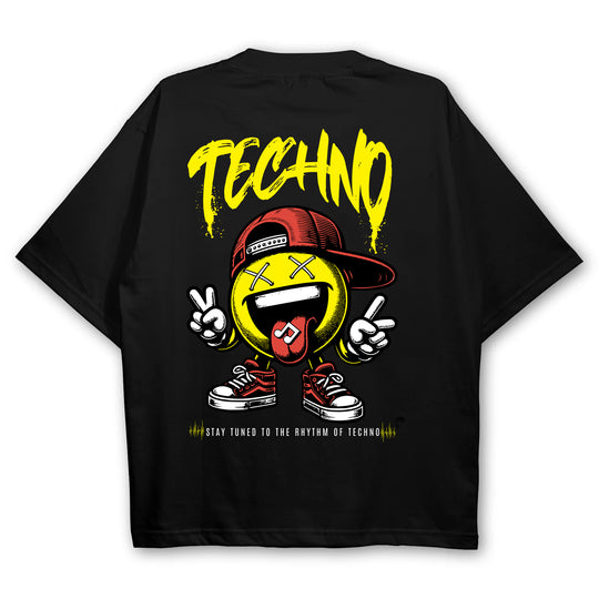 "Technokind" Oversize Techno Shirt (DOUBLEPRINT)