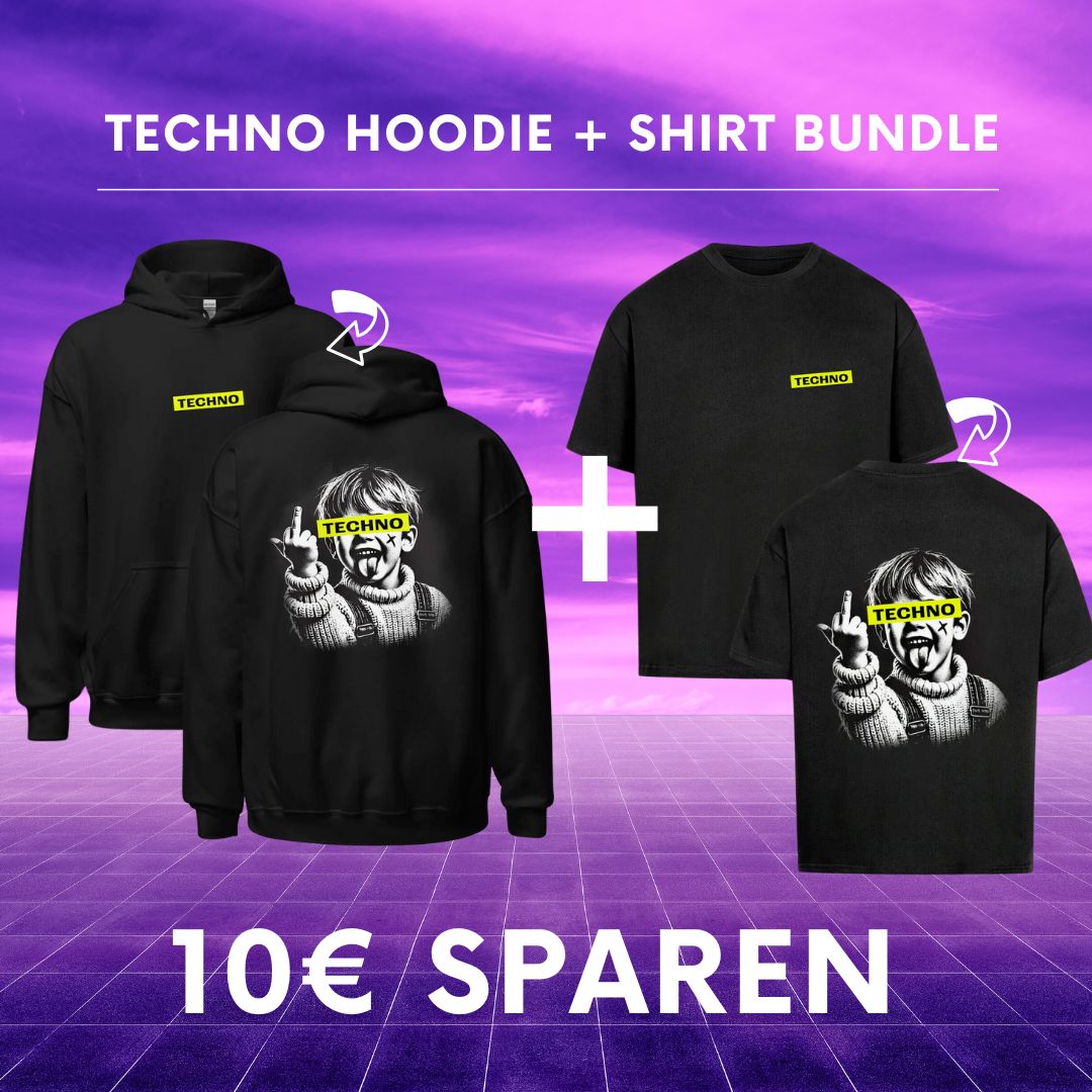 Techno Hoodie + Techno Tshirt Bundle Festival Outfits | Techno Shirts | Rave Clothing