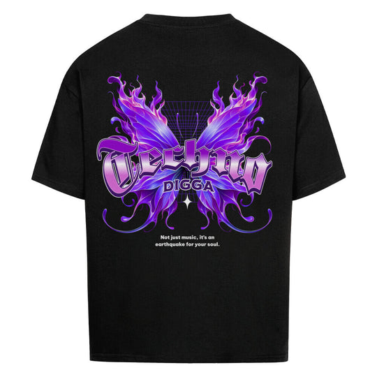 techno shirt butterfly