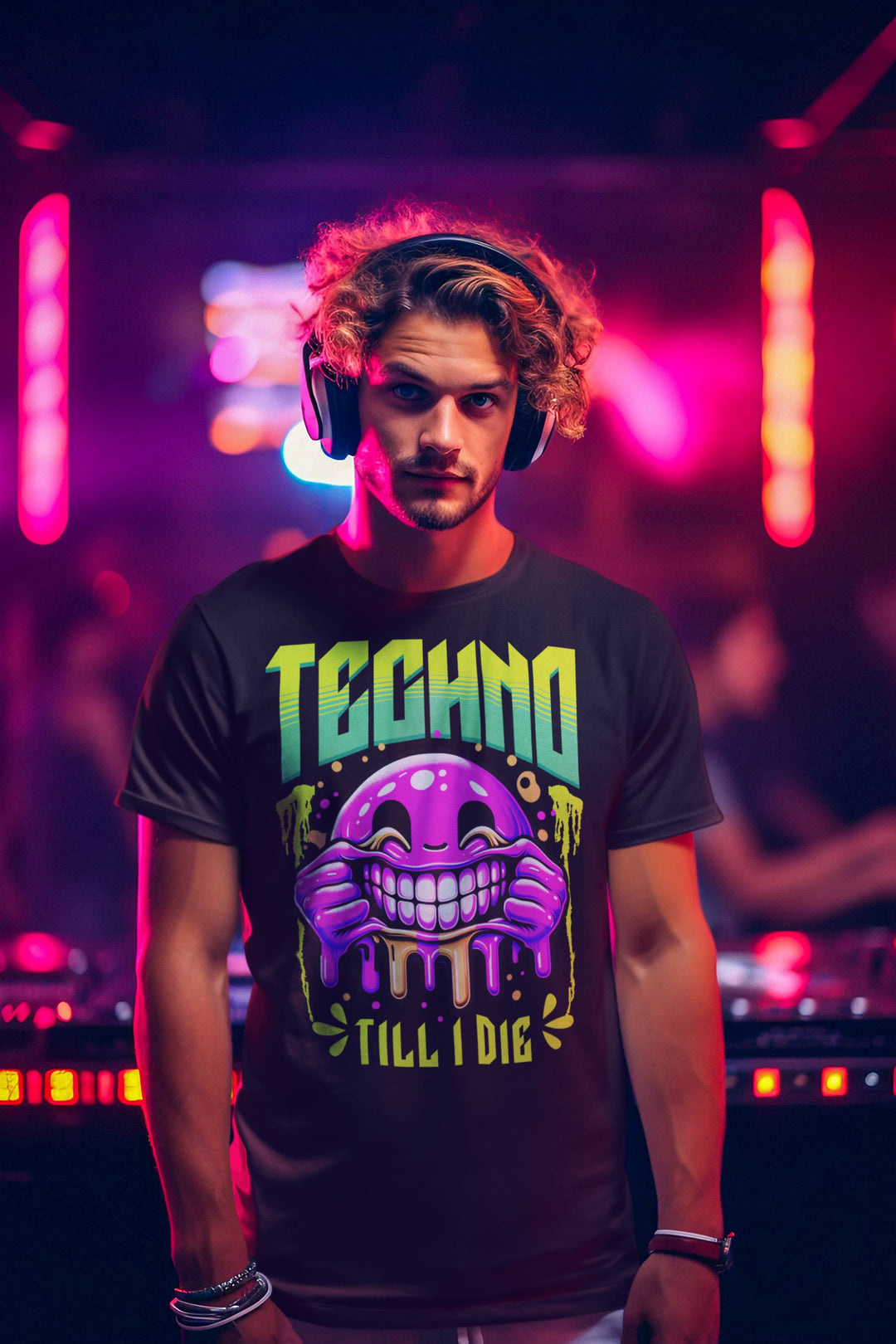 NATZ Clothing! TECHNO T-Shirt "Techno Till I Die" (Doubleprint) MarketPrint