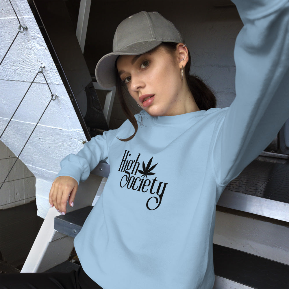 HIGH SOCIETY Sweatshirt xs-5xl FESTIVAL OUTFITS & STREETWEAR