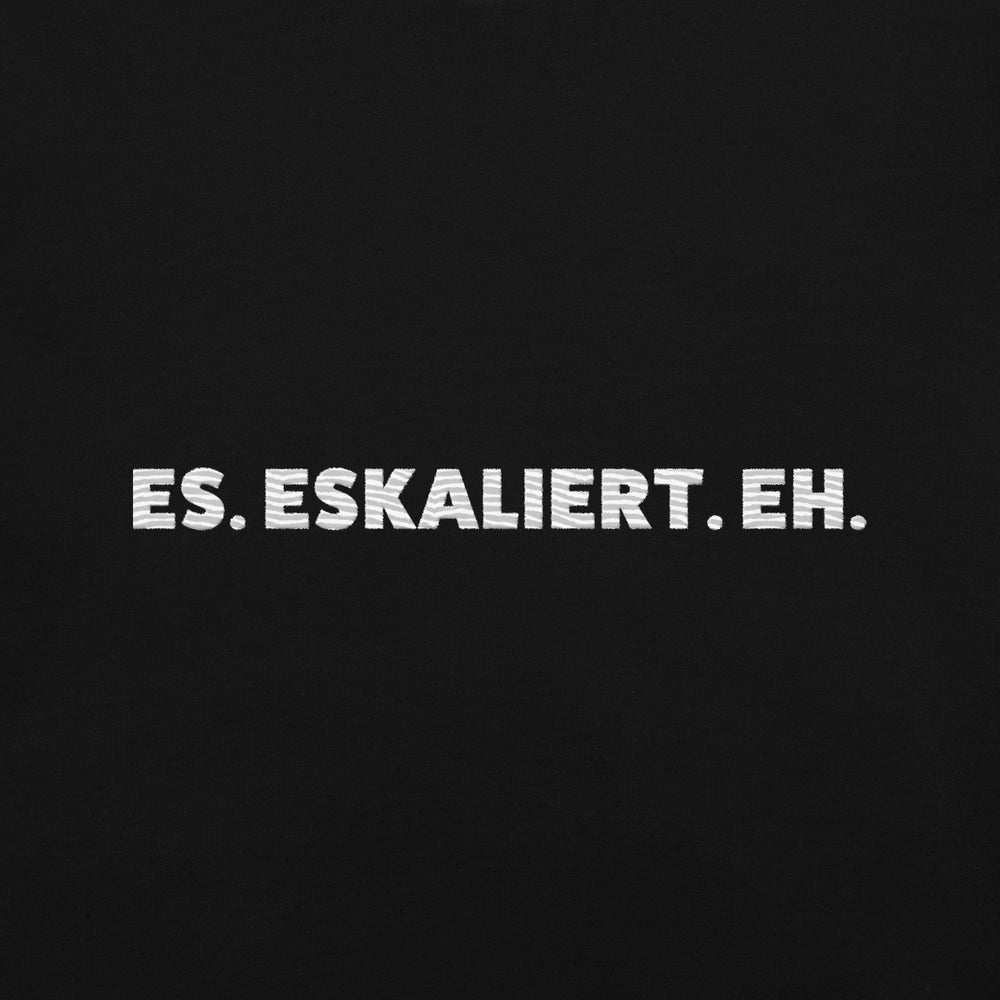 Es. eskaliert eh. gestickter Schriftzug FESTIVAL OUTFITS & STREETWEAR