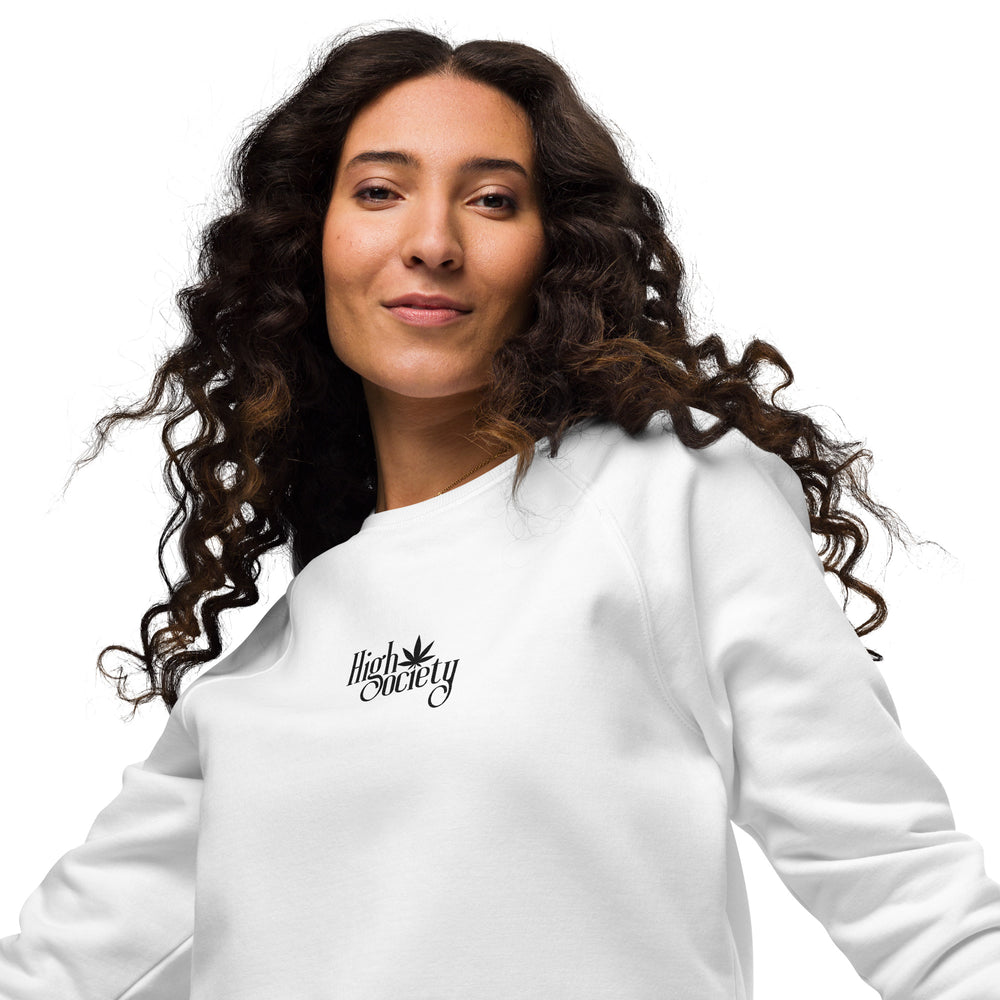 "High Society" Sweatshirt mit gesticktem Schriftzug FESTIVAL OUTFITS & STREETWEAR