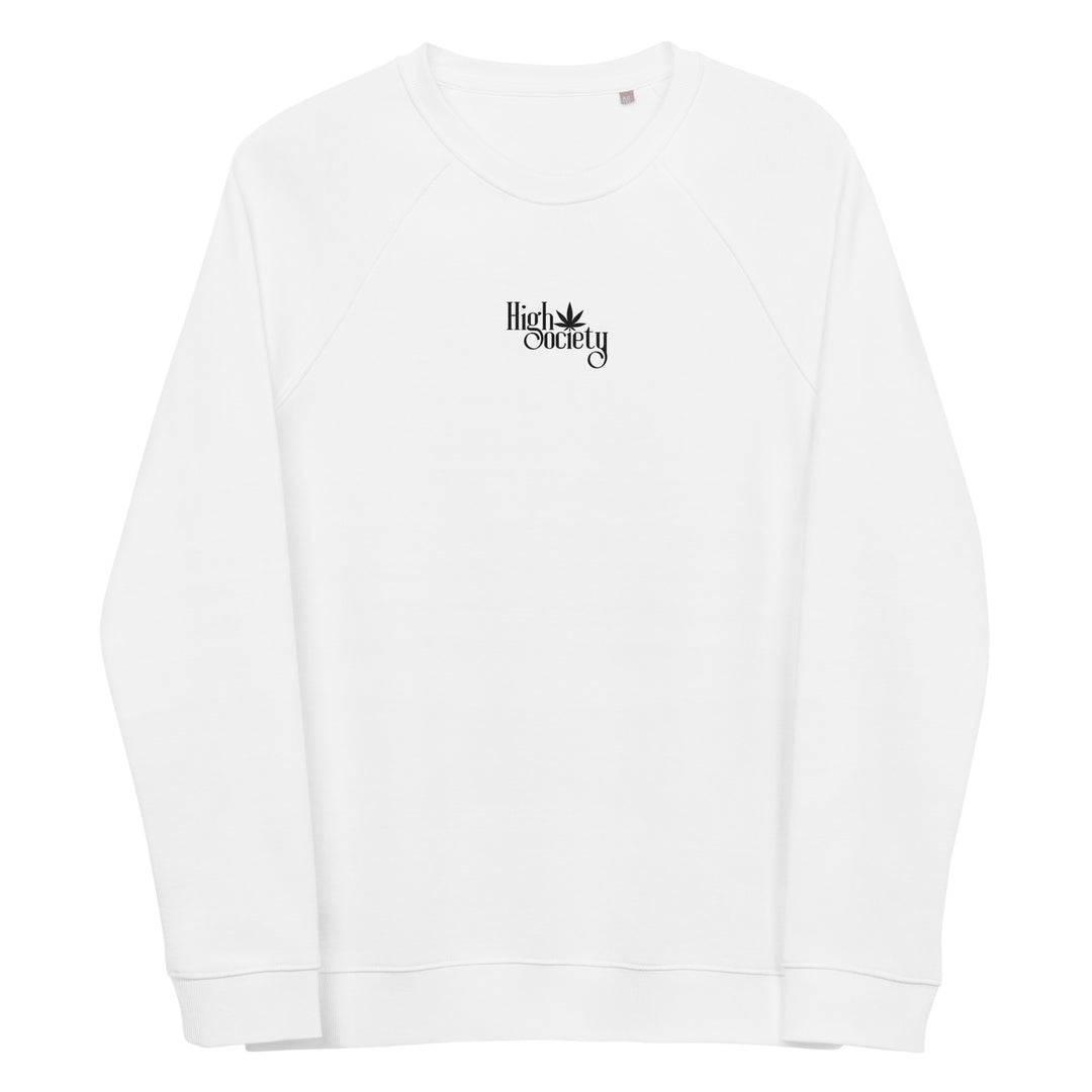 "High Society" Sweatshirt mit gesticktem Schriftzug FESTIVAL OUTFITS & STREETWEAR