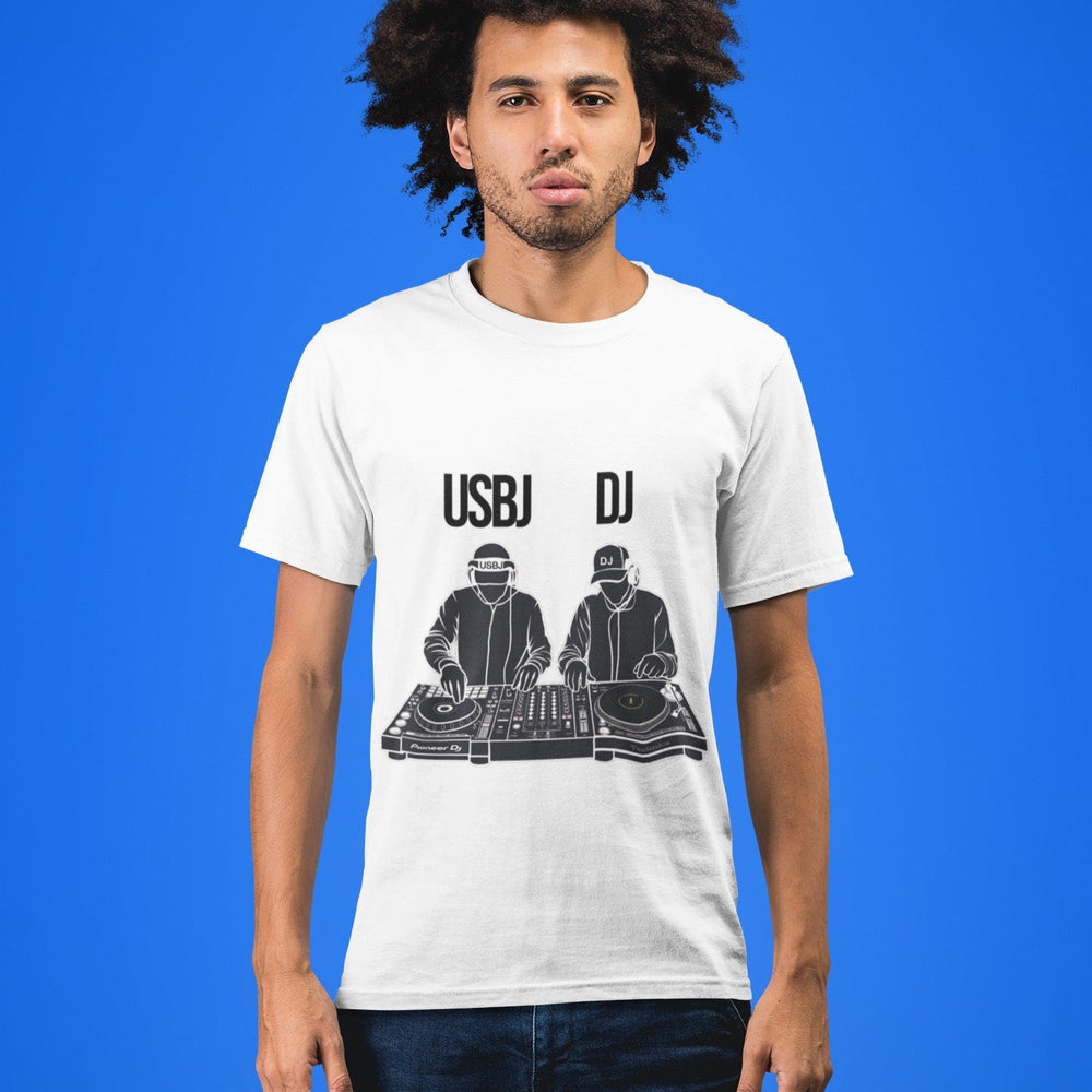 "USBJ DJ" Statement T-Shirt (Frontprint) MarketPrint